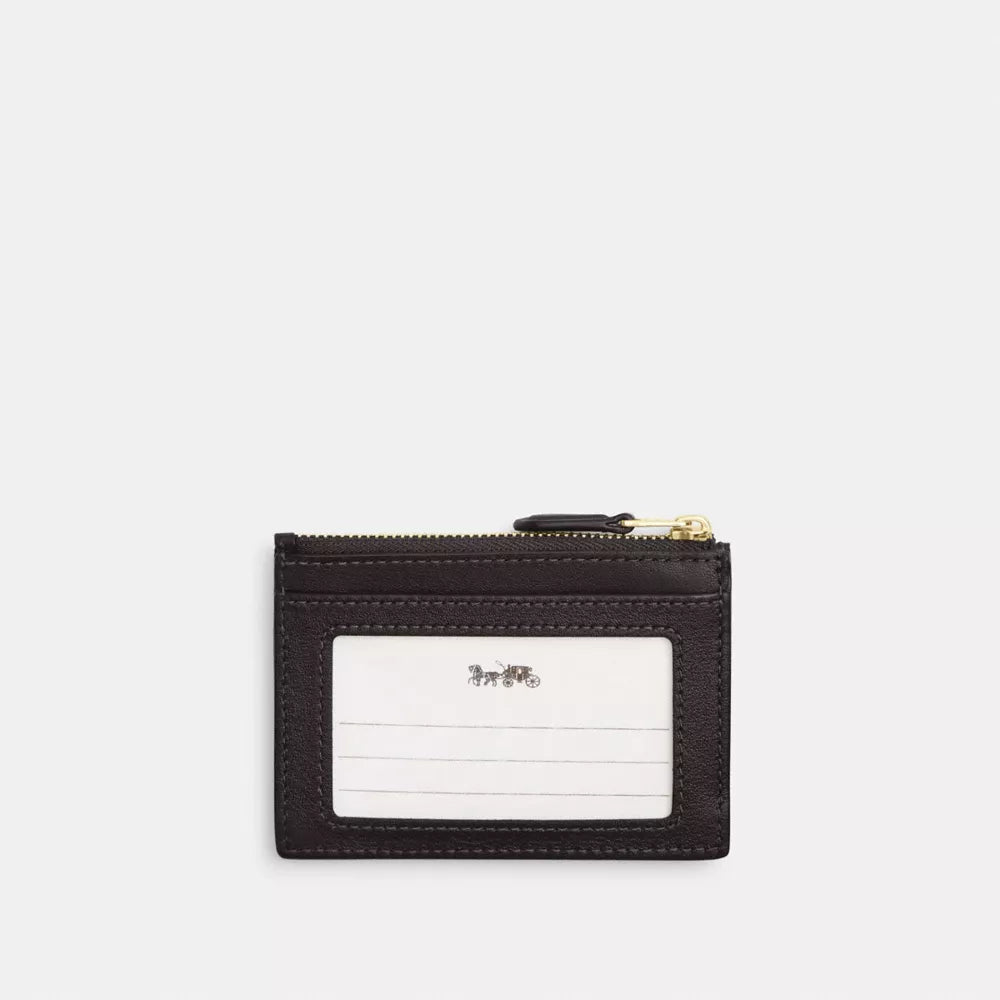 Mini Skinny ID Case In Signature Chenille - Signature Chenille/Gold/Truffle