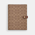 Notebook In Signature Canvas - Signature Canvas/Gold/Tan/Brown