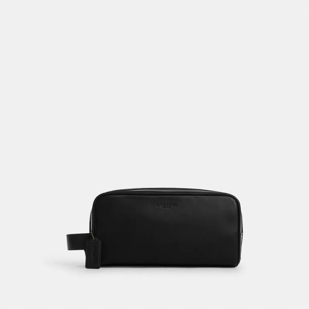 Large Travel Kit - Smooth Leather/Gunmetal/Black