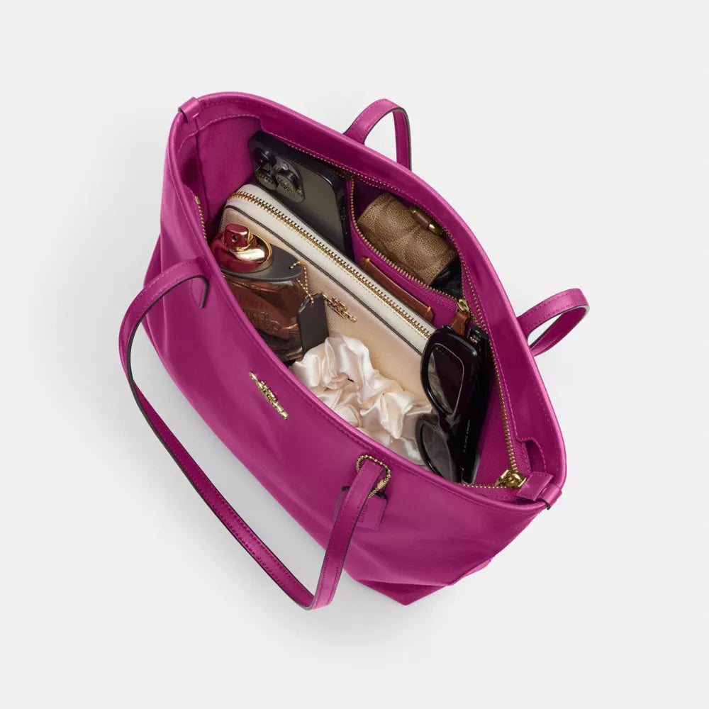 Medium City Tote Bag - IM/Magenta