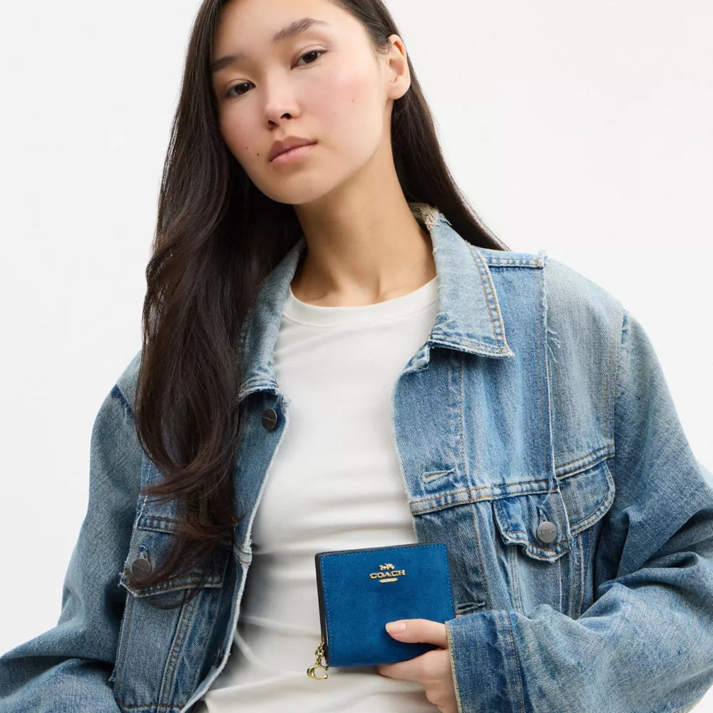 Snap Wallet - Suede/IM/Blue Jay