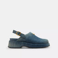 Sculpted C Platform Clog In Loved Denim - Dark Indigo