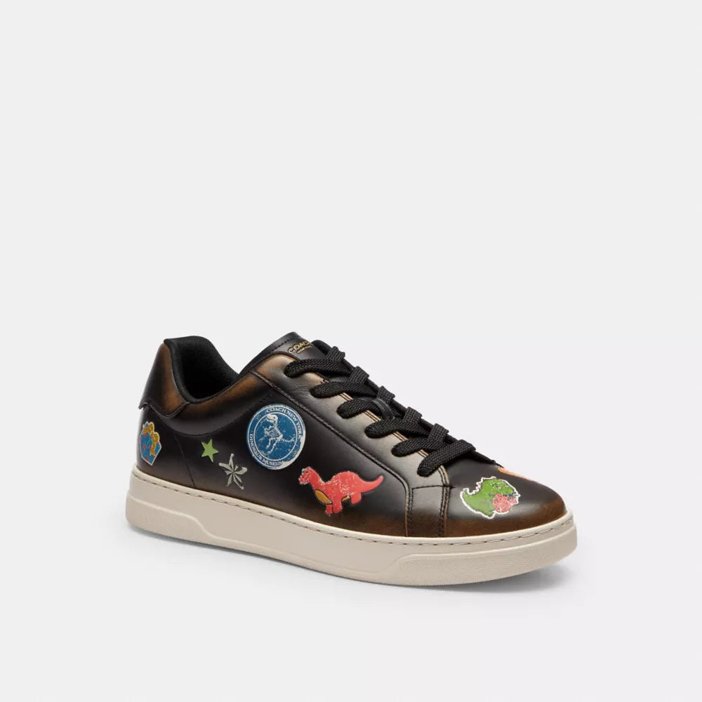 Rexy 10th Birthday High Line Sneaker With Sticker Print - Black Multi/Silver