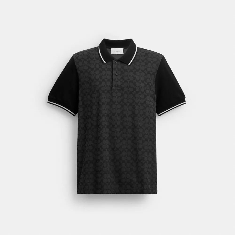 Signature Polo - Charcoal Signature
