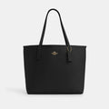 City Tote Bag - Pebbled Leather/Gold/Black