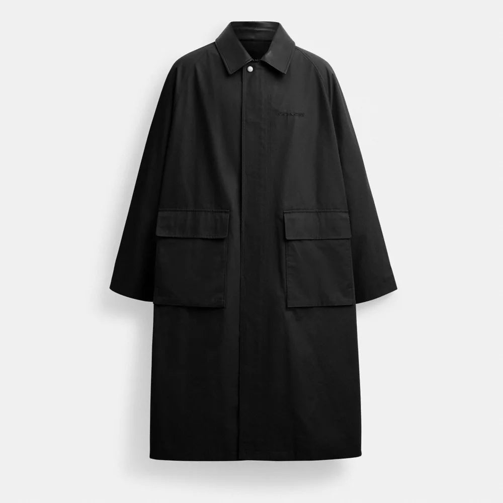 Lightweight Overcoat - Black
