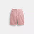 Denim Skater Shorts - Pink