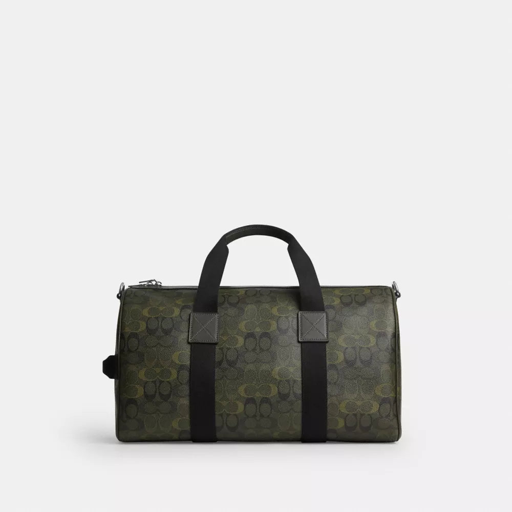 Explorer Duffle Bag 45 In Signature Camo Print - Signature Canvas/Silver/Green