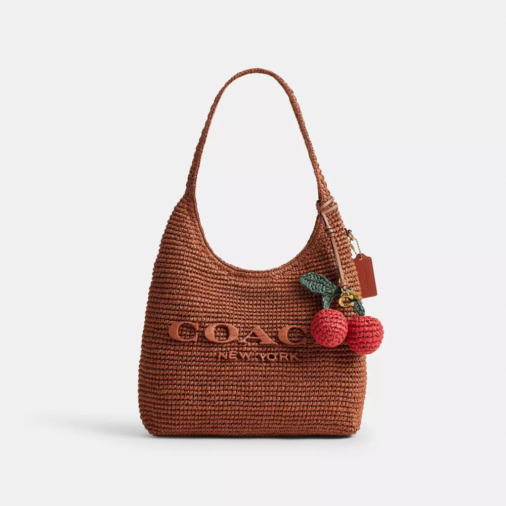 Cherries Bag Charm - Brass/Multi