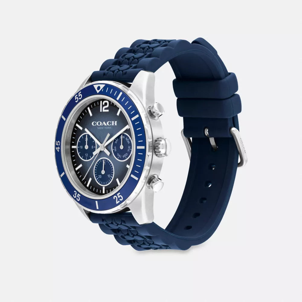 Cole Watch, 44MM - Navy Blue