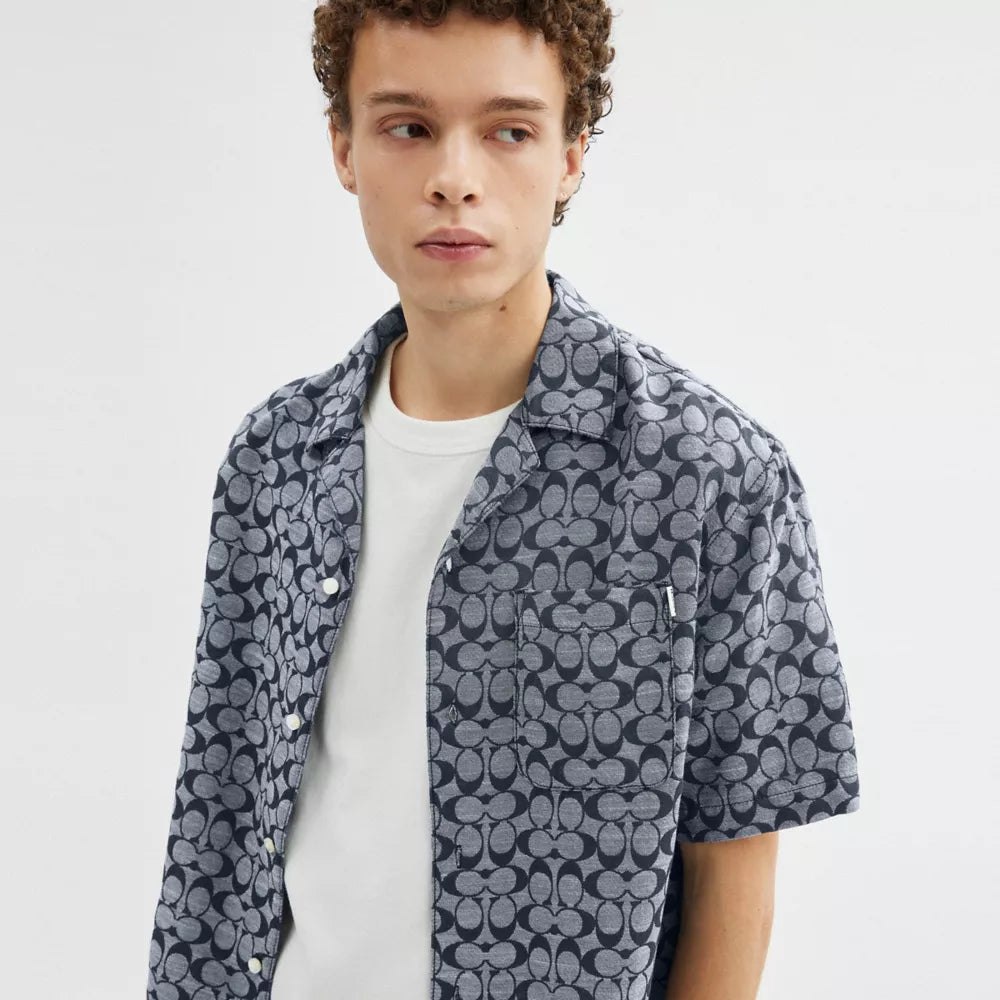 Signature Camp Shirt - Navy