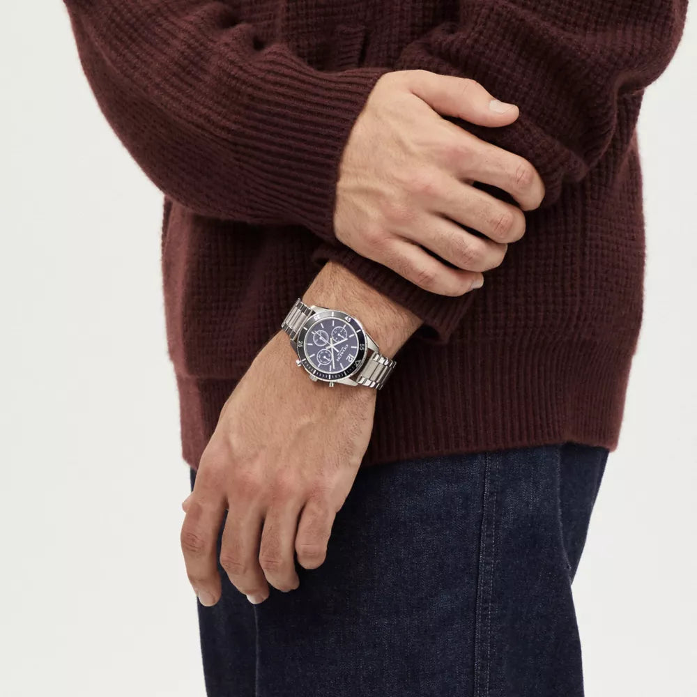 Cole Watch, 44MM - Stainless Steel