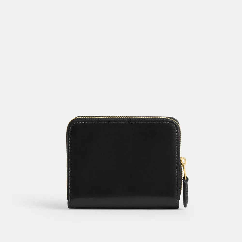 New York Billfold Wallet - Smooth Leather/Brass/Black