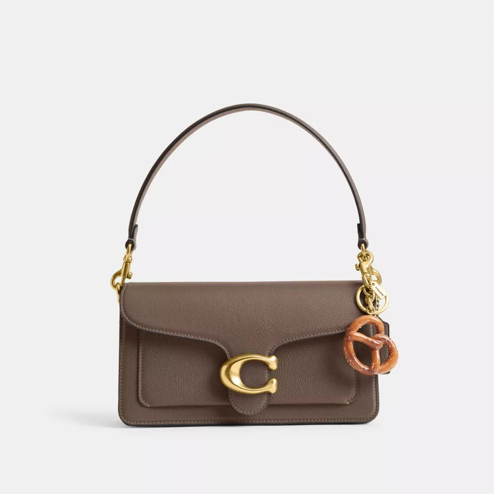 Small Pretzel Bag Charm - Brass/Multi
