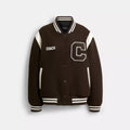 Wool Varsity Jacket - Hickory Brown