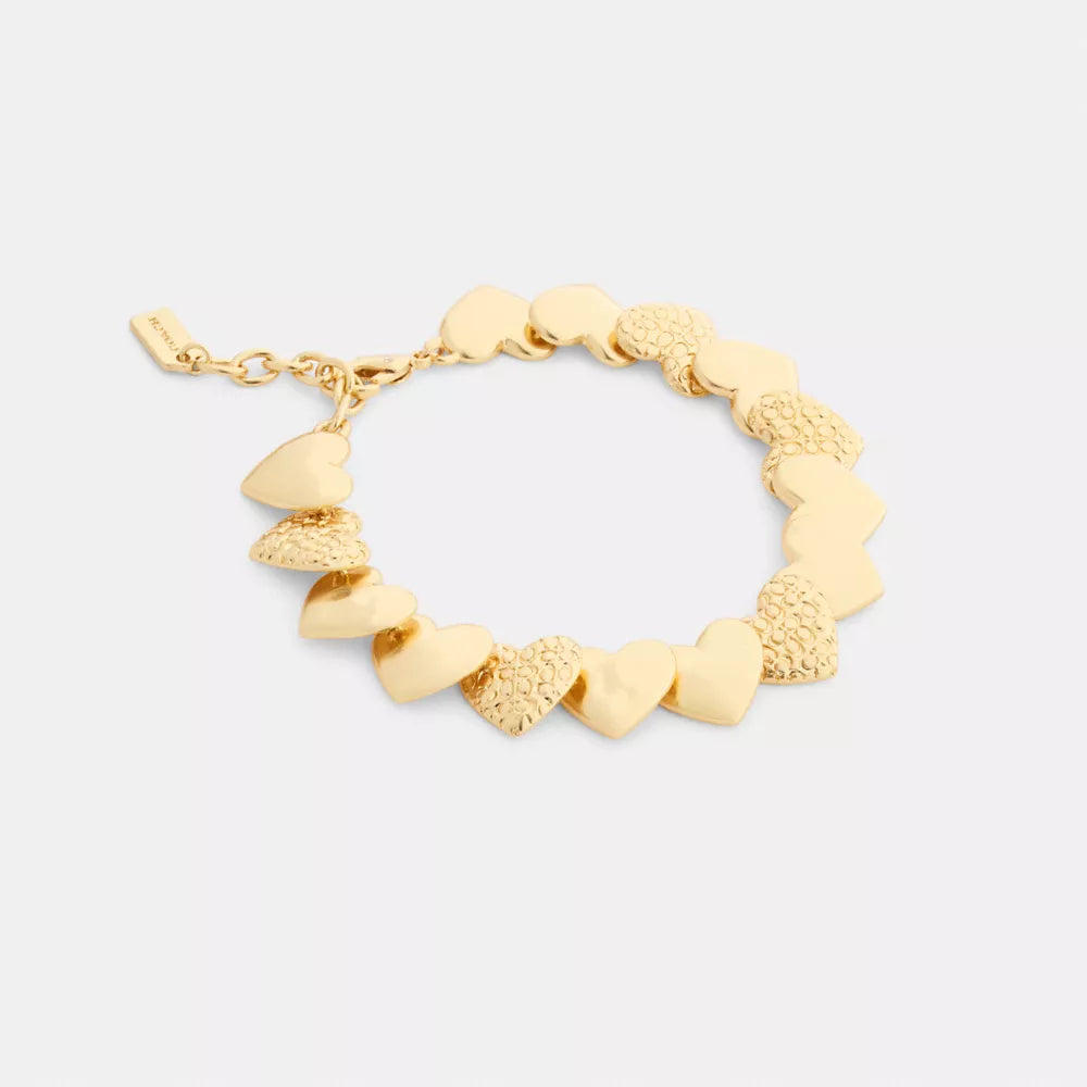Signature Heart Bracelet - Gold