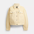 Garment Dyed Denim Jacket - Straw