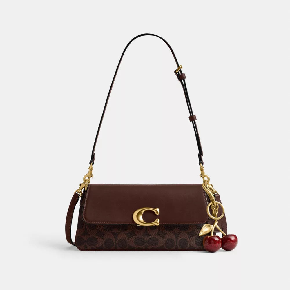Jet Shoulder Bag In Signature Canvas - Brass/Maple