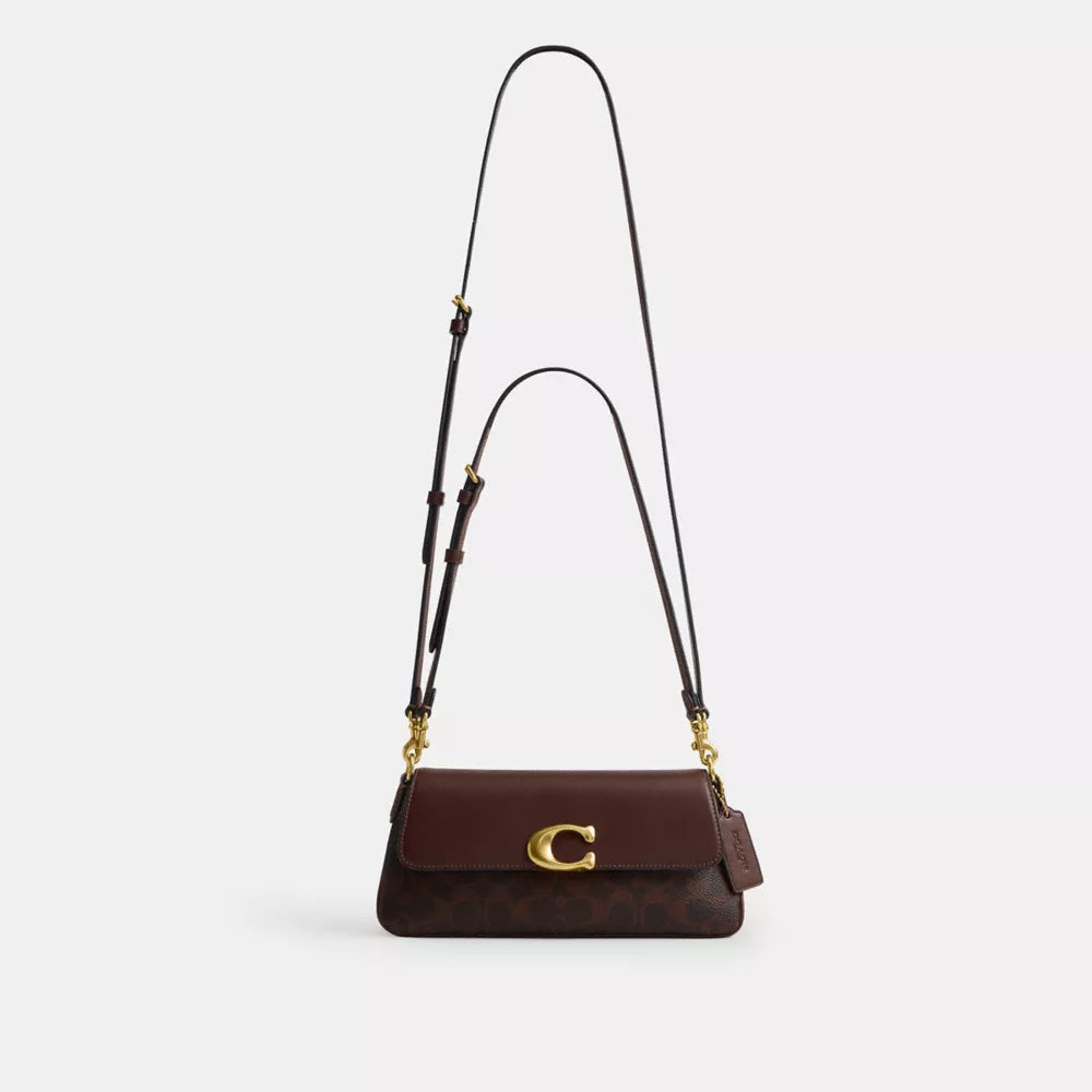 Jet Shoulder Bag In Signature Canvas - Brass/Maple