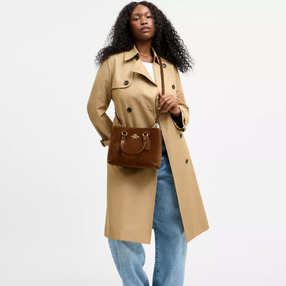 Station Carryall Bag - Suede/Gold/Warm Brown