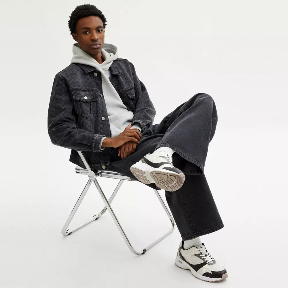 Sport Sneaker In Signature Canvas - Black/Multi