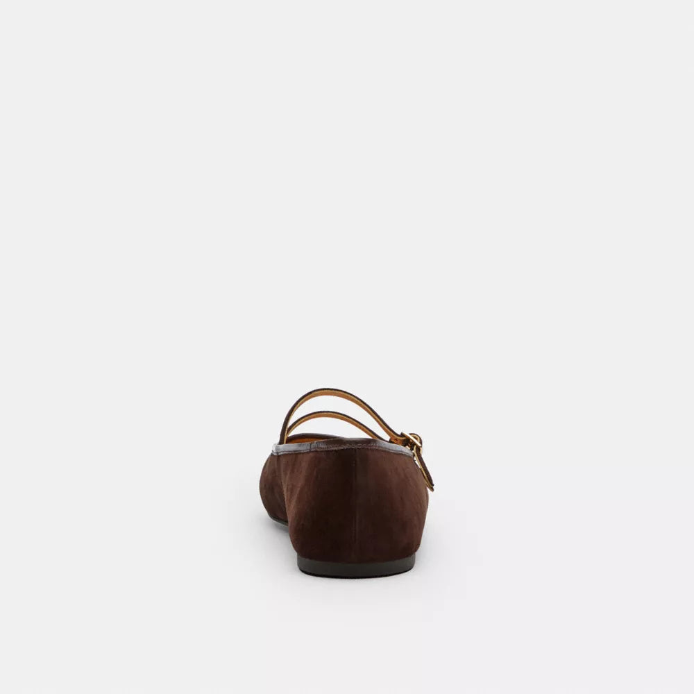 Double Buckle Mary Jane - Chocolate Brown