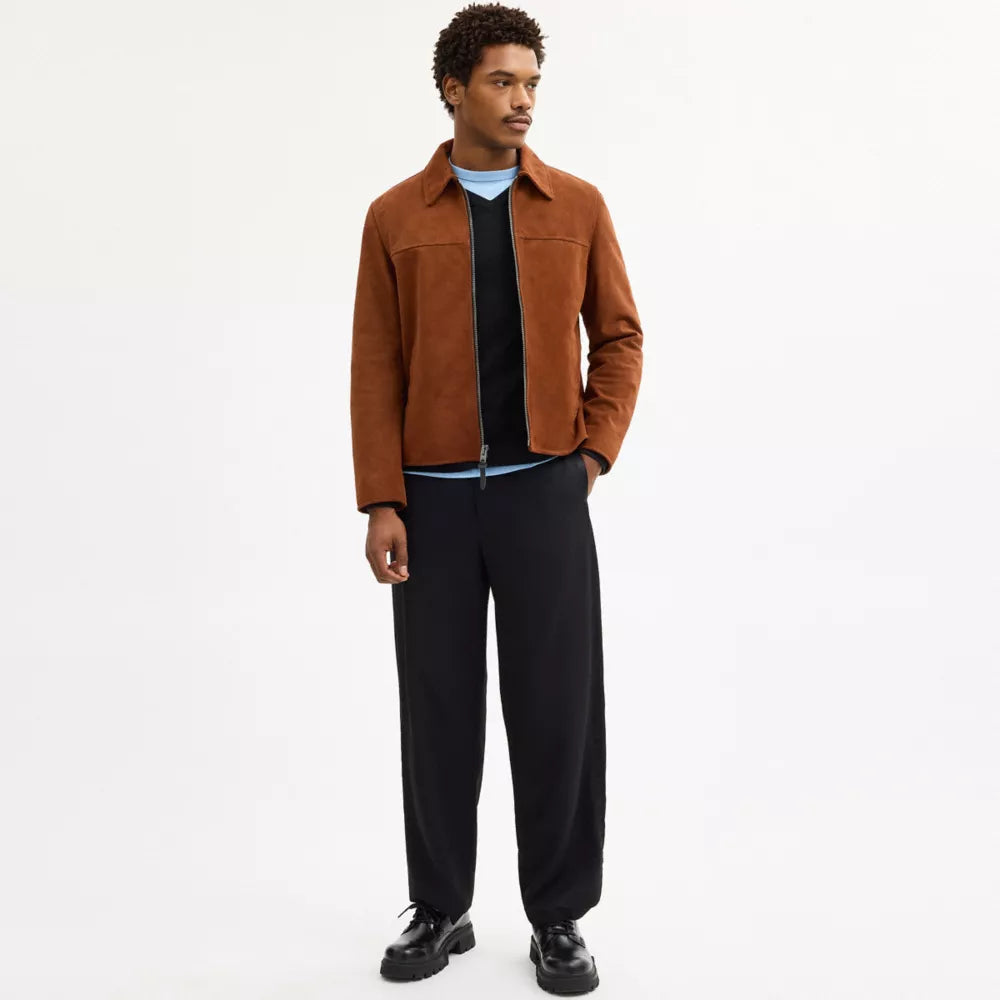 Suede Jacket - Brown