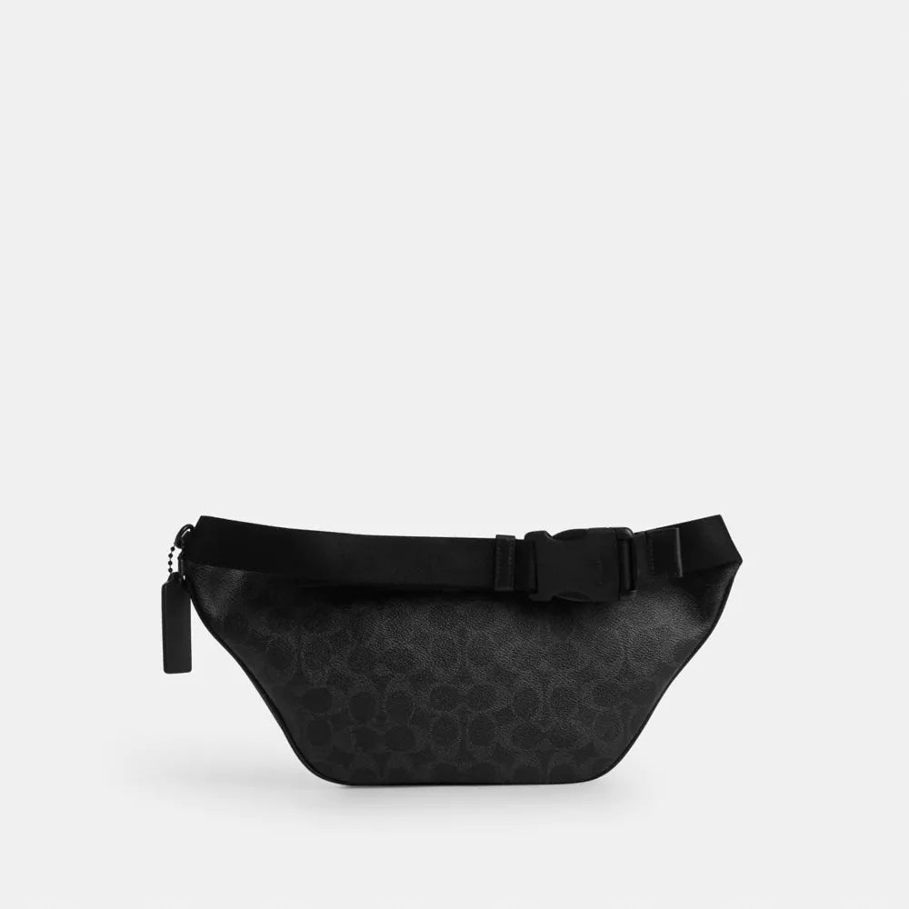 Travis Belt Bag 35 In Signature Canvas - Signature Canvas/Matte Black/Black Signature