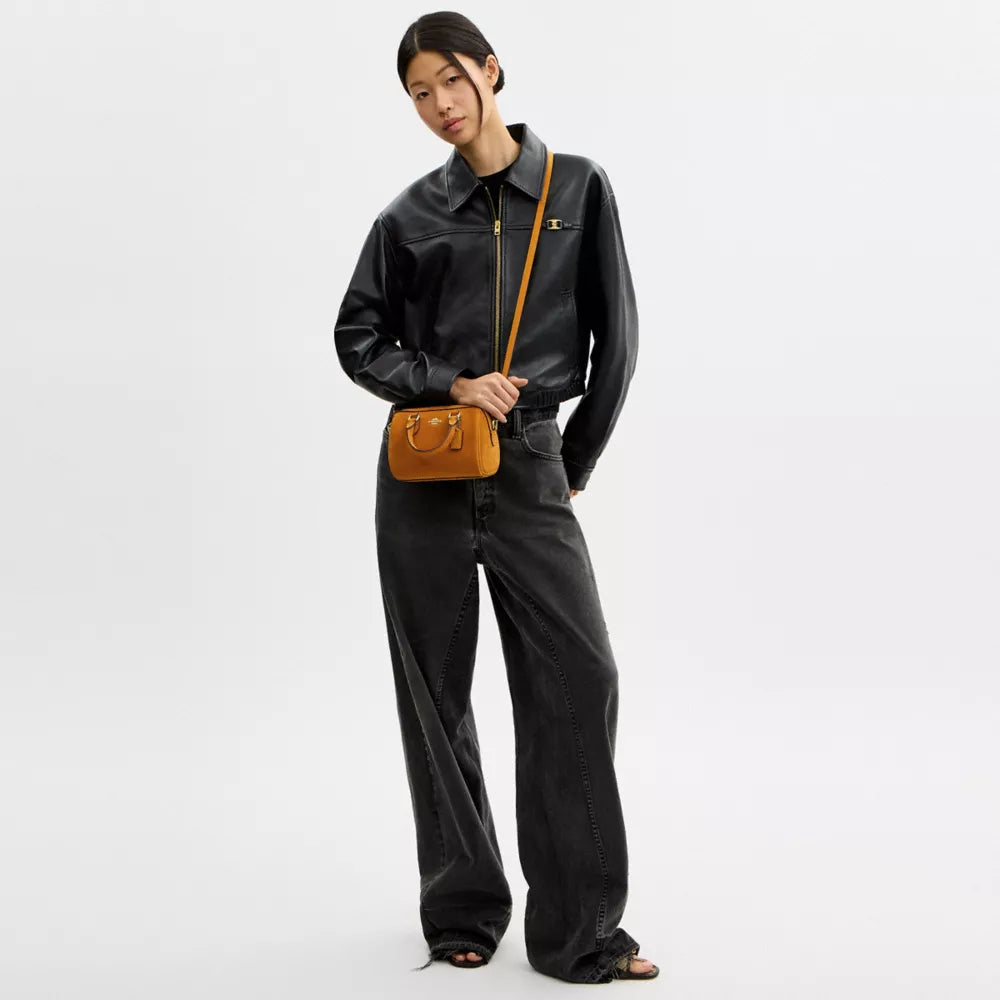 Mini Rowan Crossbody Bag - Gold/Marigold