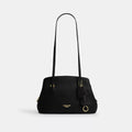 Elise Shoulder Bag - Natural Grain Leather/Gold/Black