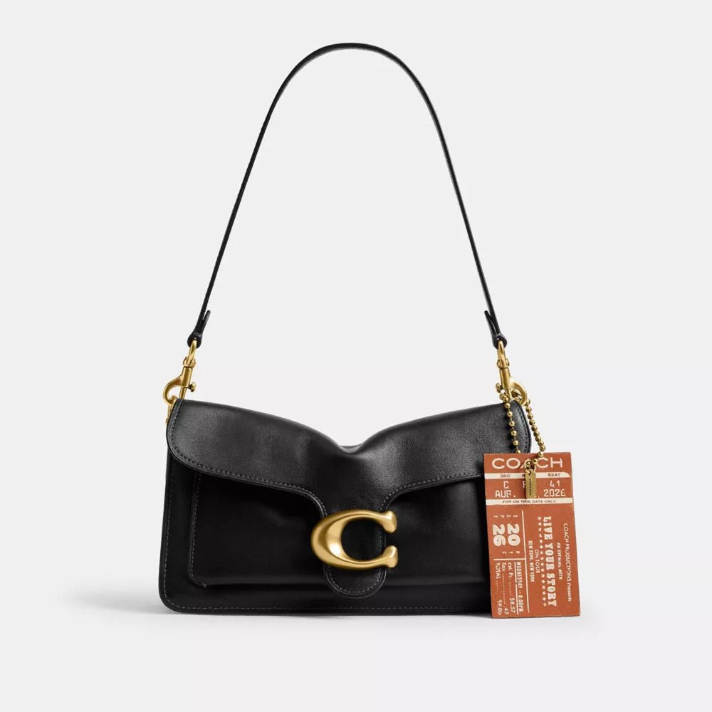 Tabby In Chains Concert Ticket Bag Charm - Brass/Burnished Amber