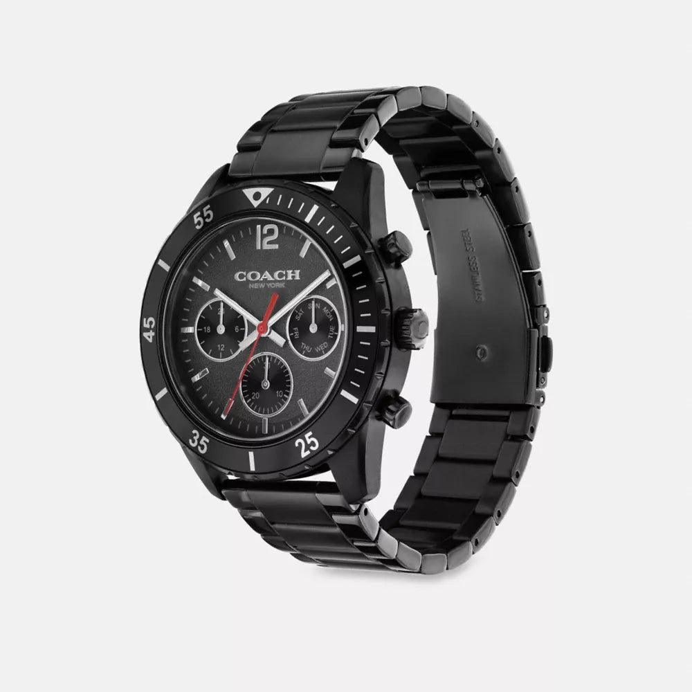 Cole Chronograph Watch Gift Set, 44MM - Black