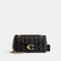 Tabby Shoulder Bag 26 With Pillow Quilting - Brass/Black