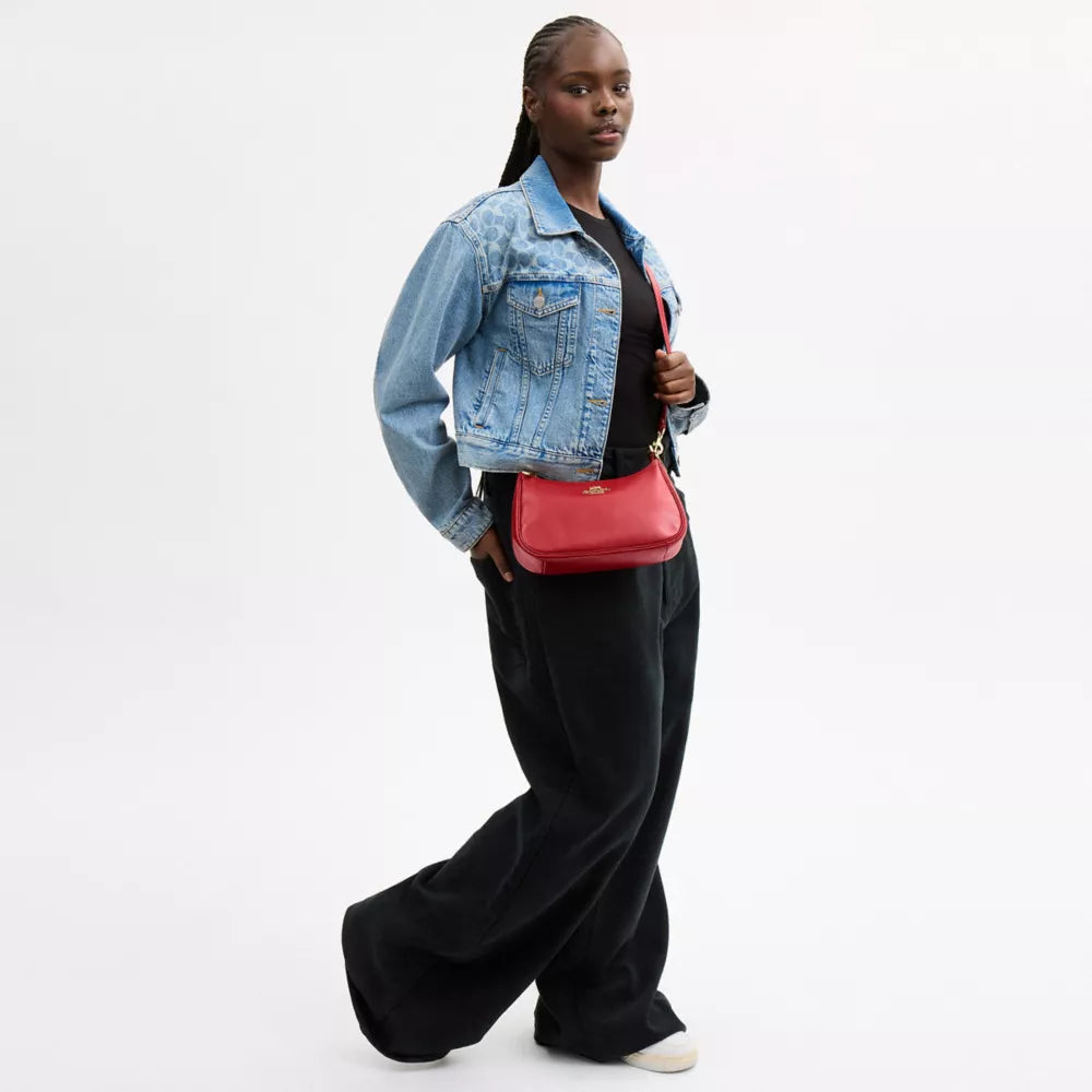 Soft Teri Shoulder Bag - Gold/Poppy