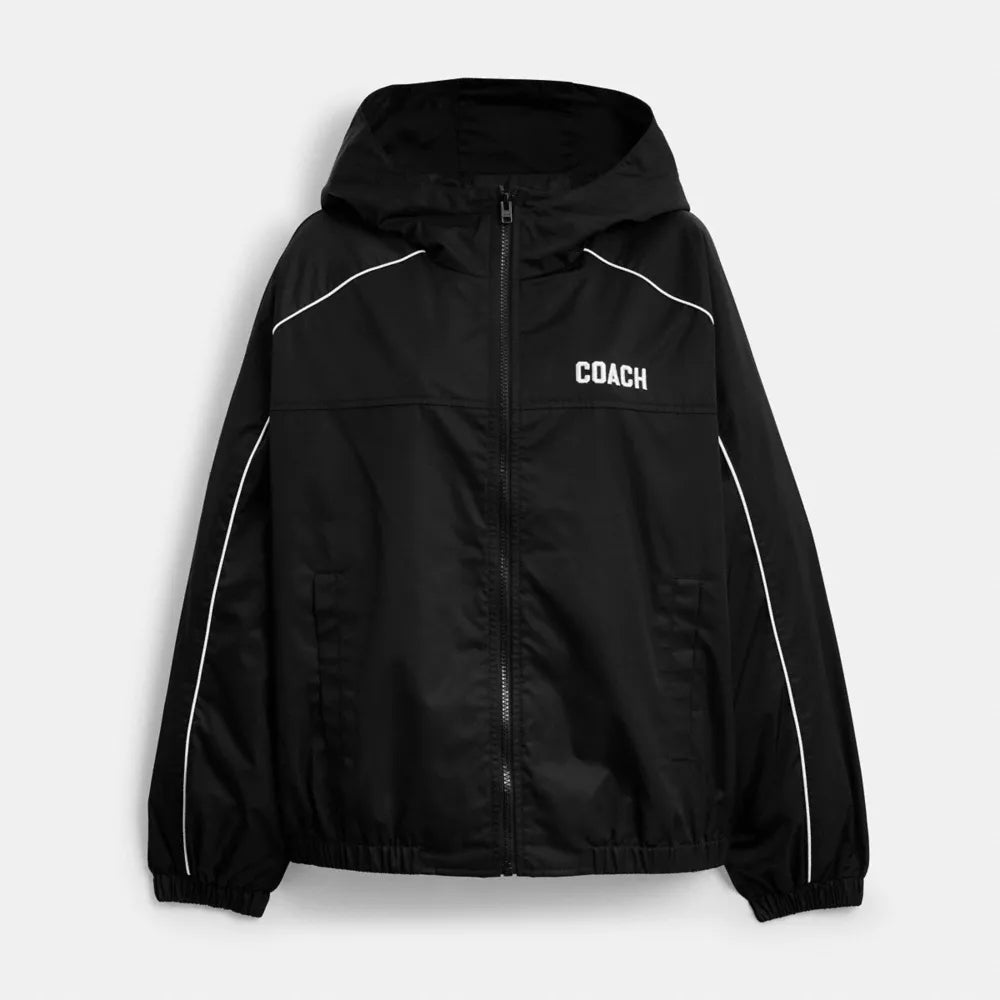 Windbreaker In Recycled Polyester - Black