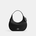 Emily Shoulder Bag - Pebbled Leather/Silver/Black