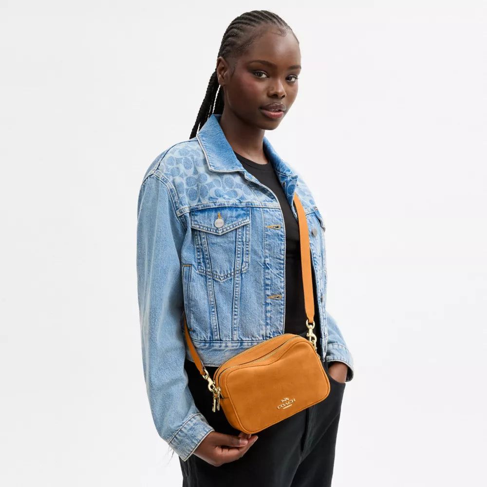 Mini Carey Crossbody Bag - Gold/Marigold