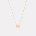Repeated C Rondelle Necklace - Rose Gold