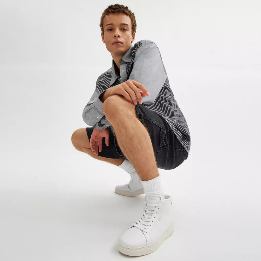 High Line High Top Sneaker - Optic White