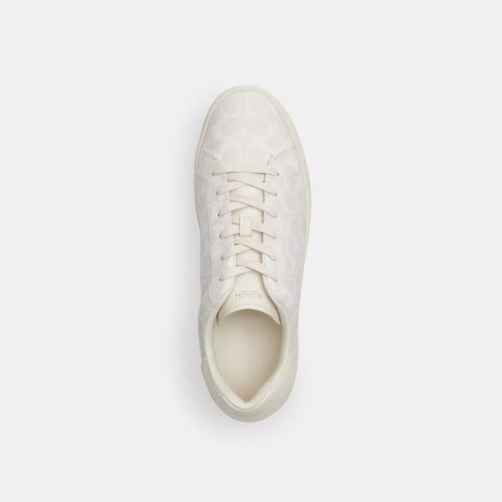 High Line Sneaker In Signature Canvas - Coated Canvas/Off White