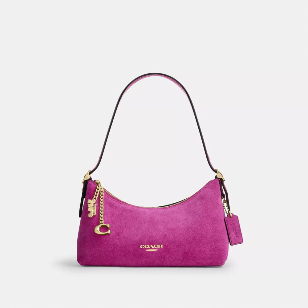 Emeilia Shoulder Bag - Suede/Im/Magenta