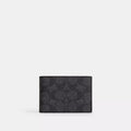 Compact Billfold Wallet In Signature Canvas - Signature Canvas/Charcoal/Black