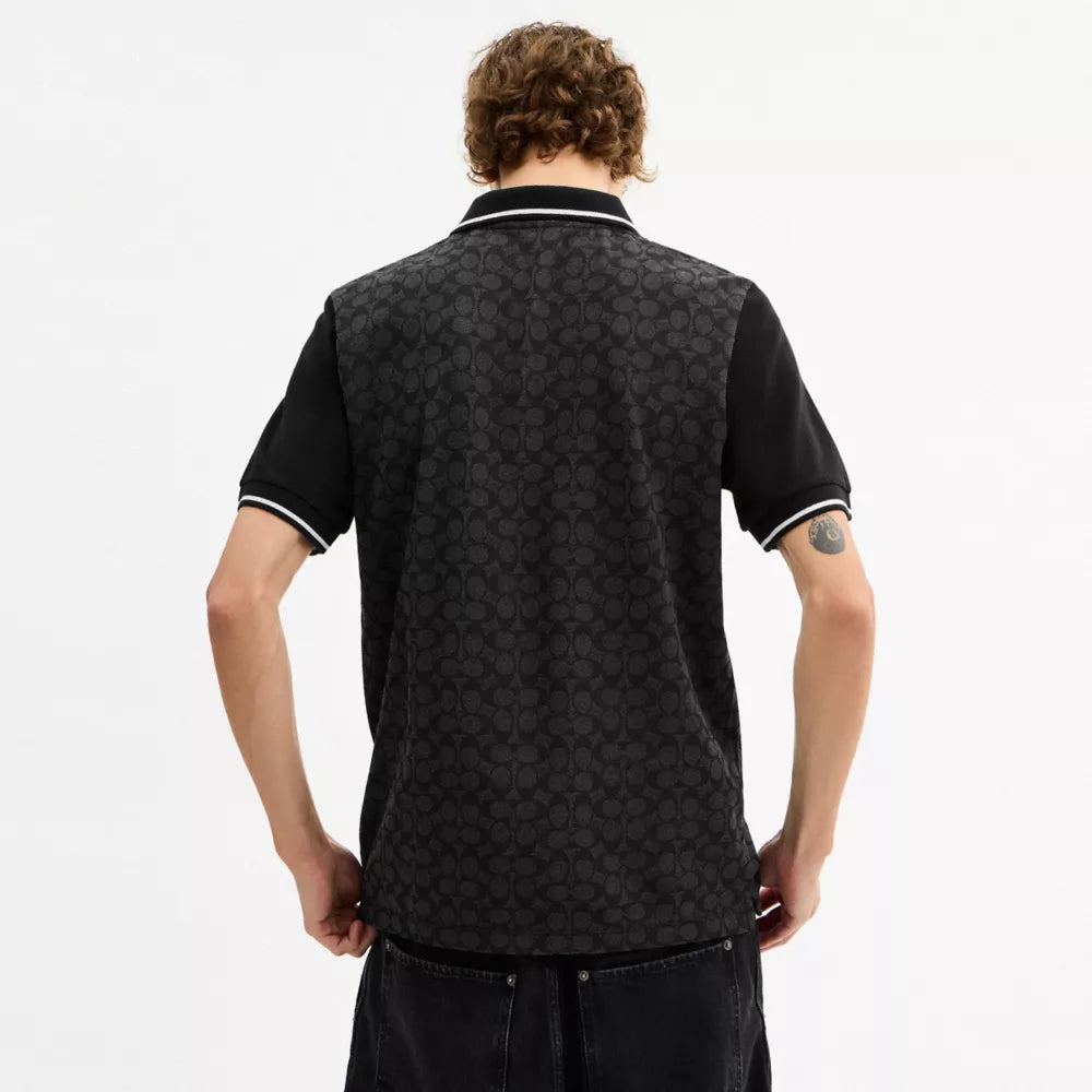 Signature Polo - Charcoal Signature