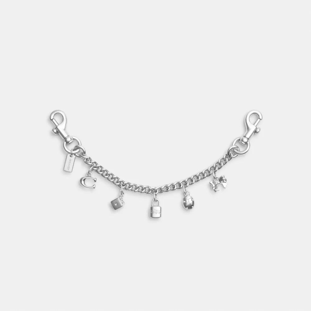 Silver Swagger Chain With Charms - Silver/SILVER