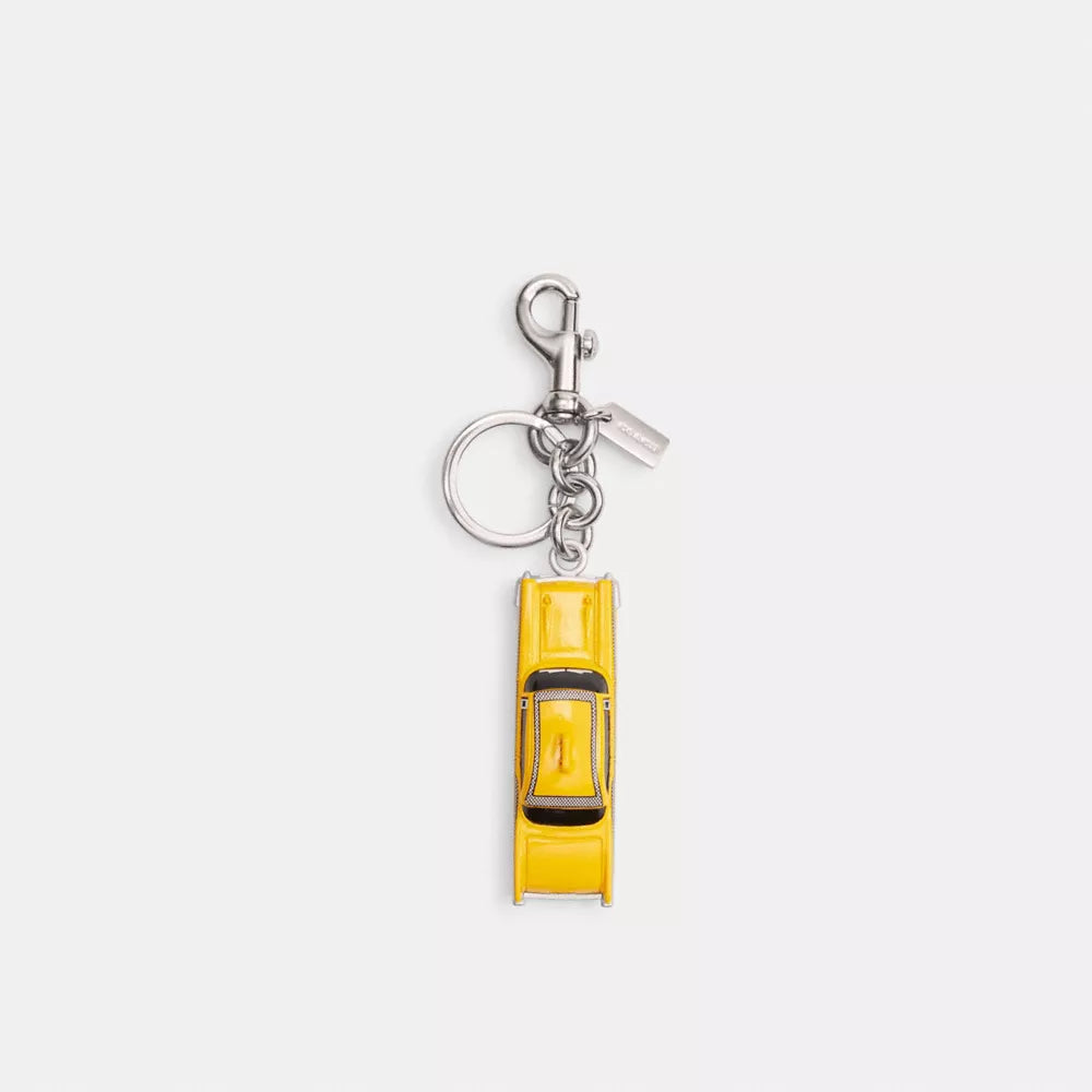 Small Taxi Bag Charm - Silver/Multi