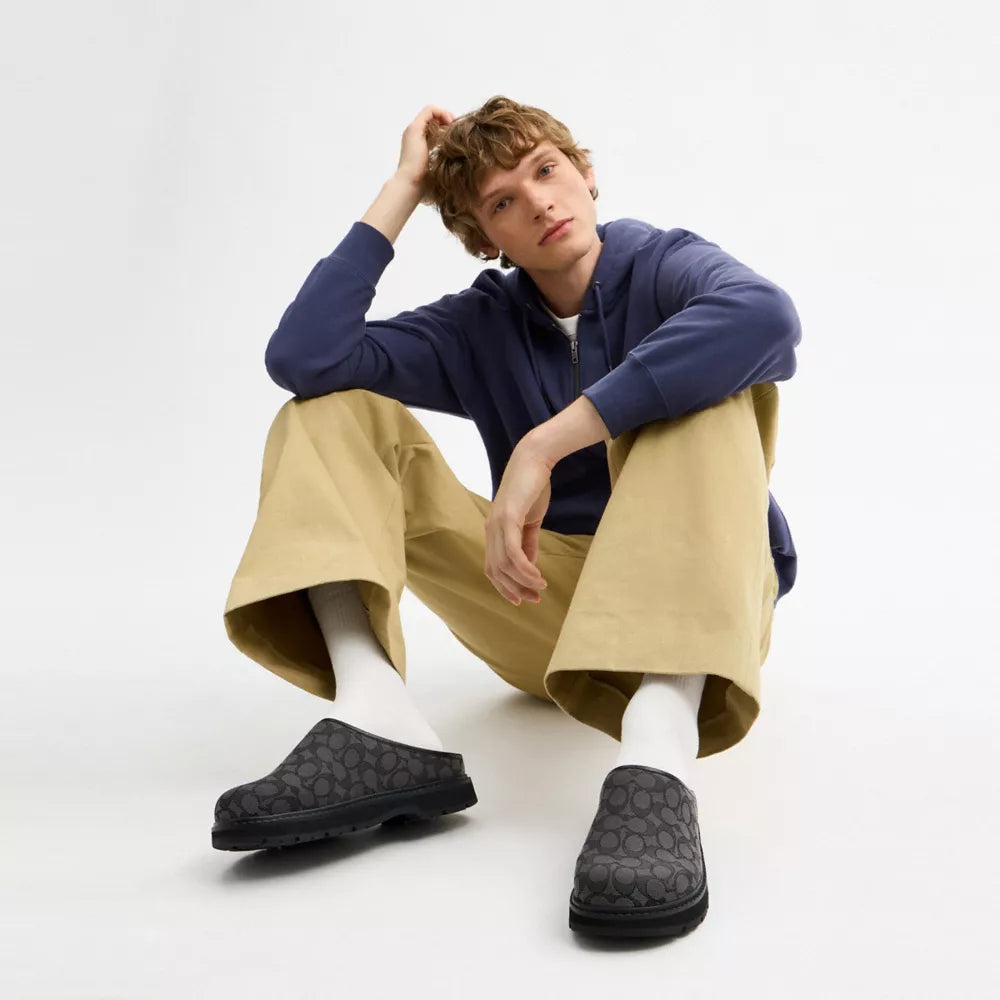 Sport Clog In Signature Jacquard - Signature Jacquard/Graphite/Black