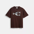 Hardware Relaxed T-Shirt In Organic Cotton - Brown