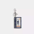 Large Cassette Bag Charm - Silver/Black