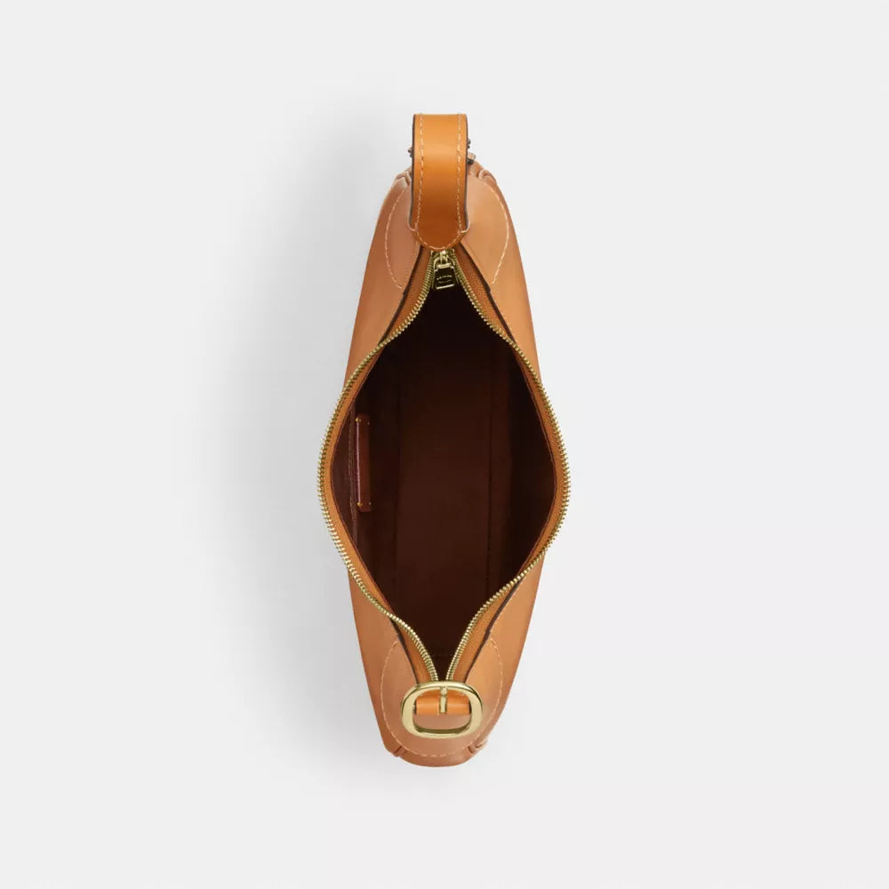 Ella Shoulder Bag - Smooth Leather/Gold/Brown
