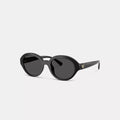 C Heart Round Sunglasses - Black